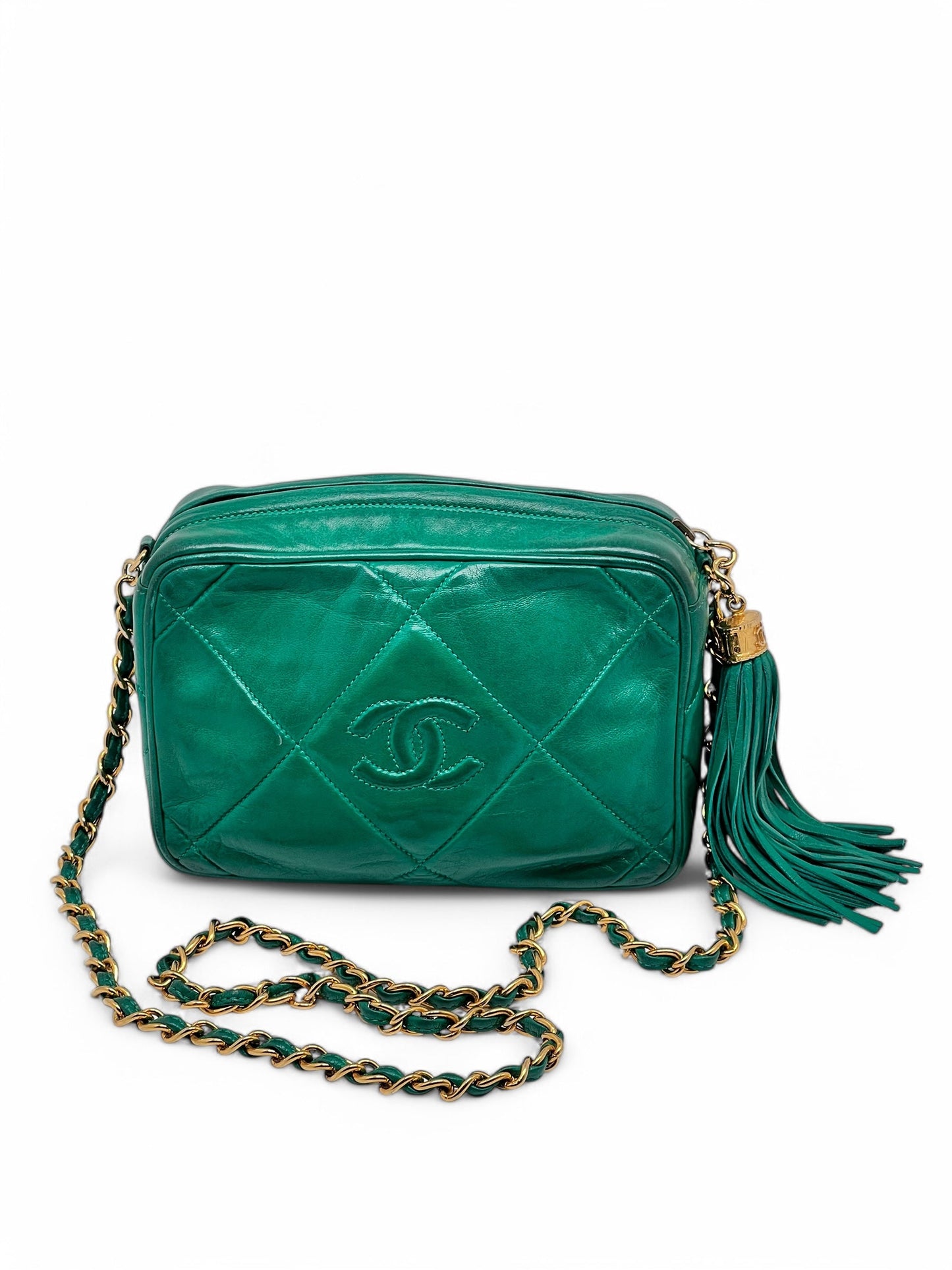 Chanel - Sac Caméra vert