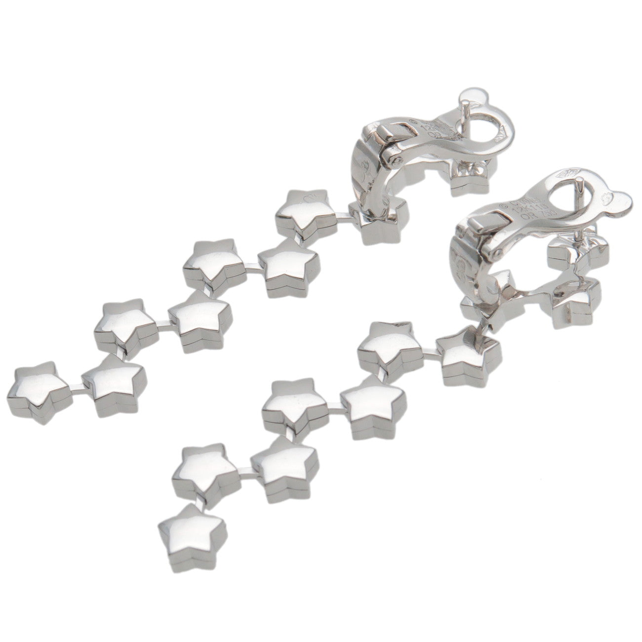 Chanel Comet Px Diamond Earrings KWG WG White Gold
