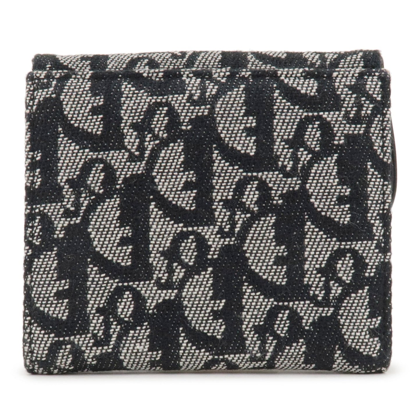 Christian Dior Trotter Leather Saddle Lotus Wallet Black