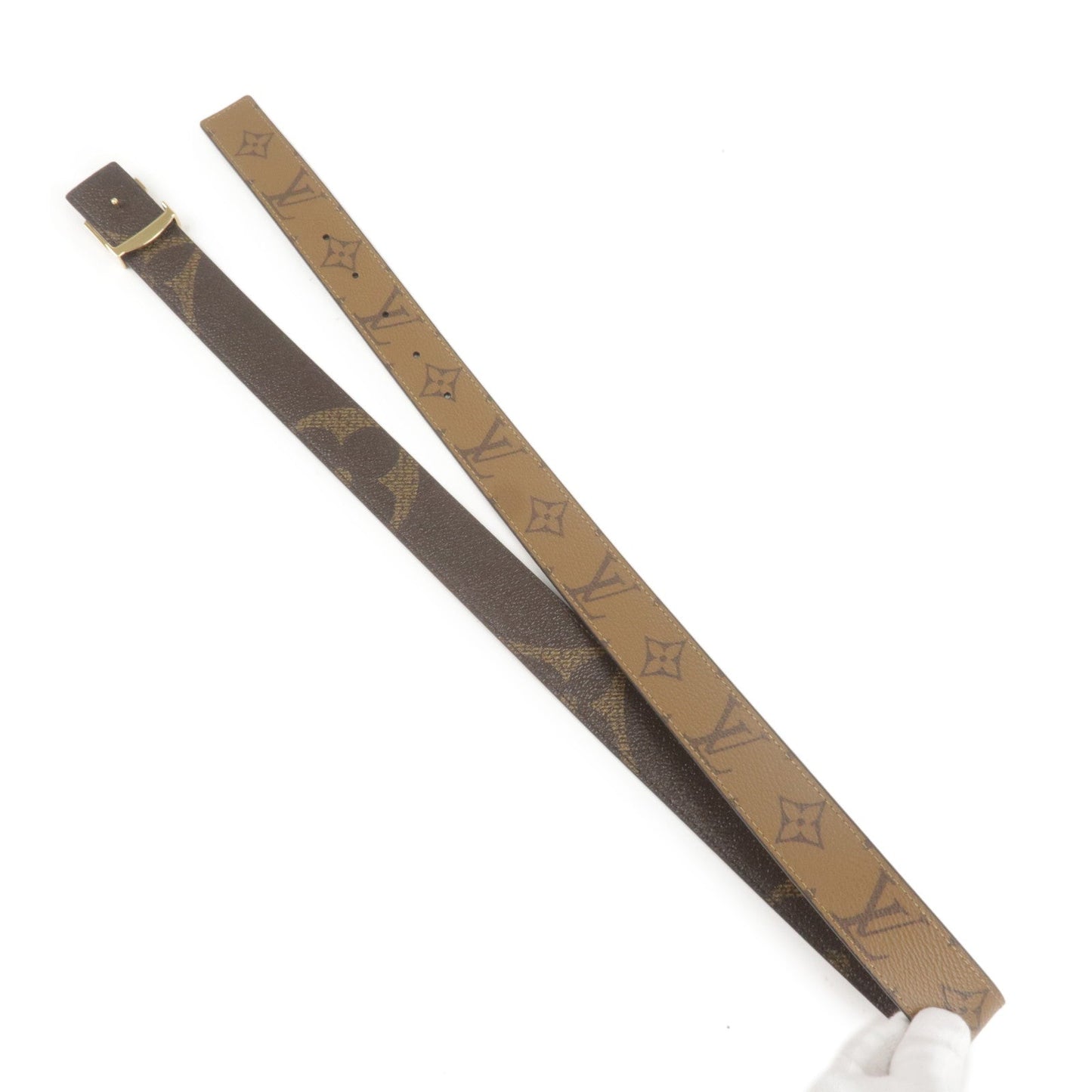 Louis Vuitton Monogram Reverse Saint Tulle 30 MM Belt M0149U
