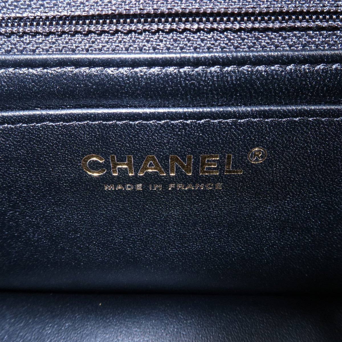 Chanel Mini Matelasse Lamb Skin Chain Shoulder Bag Black A69900