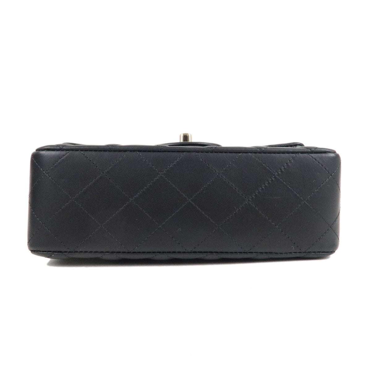 Chanel Mini Matelasse Lamb Skin Chain Shoulder Bag Black A69900