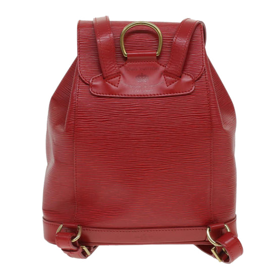 LOUIS VUITTON Epi Montsouris MM Backpack Monaco 700th Red LV  36931