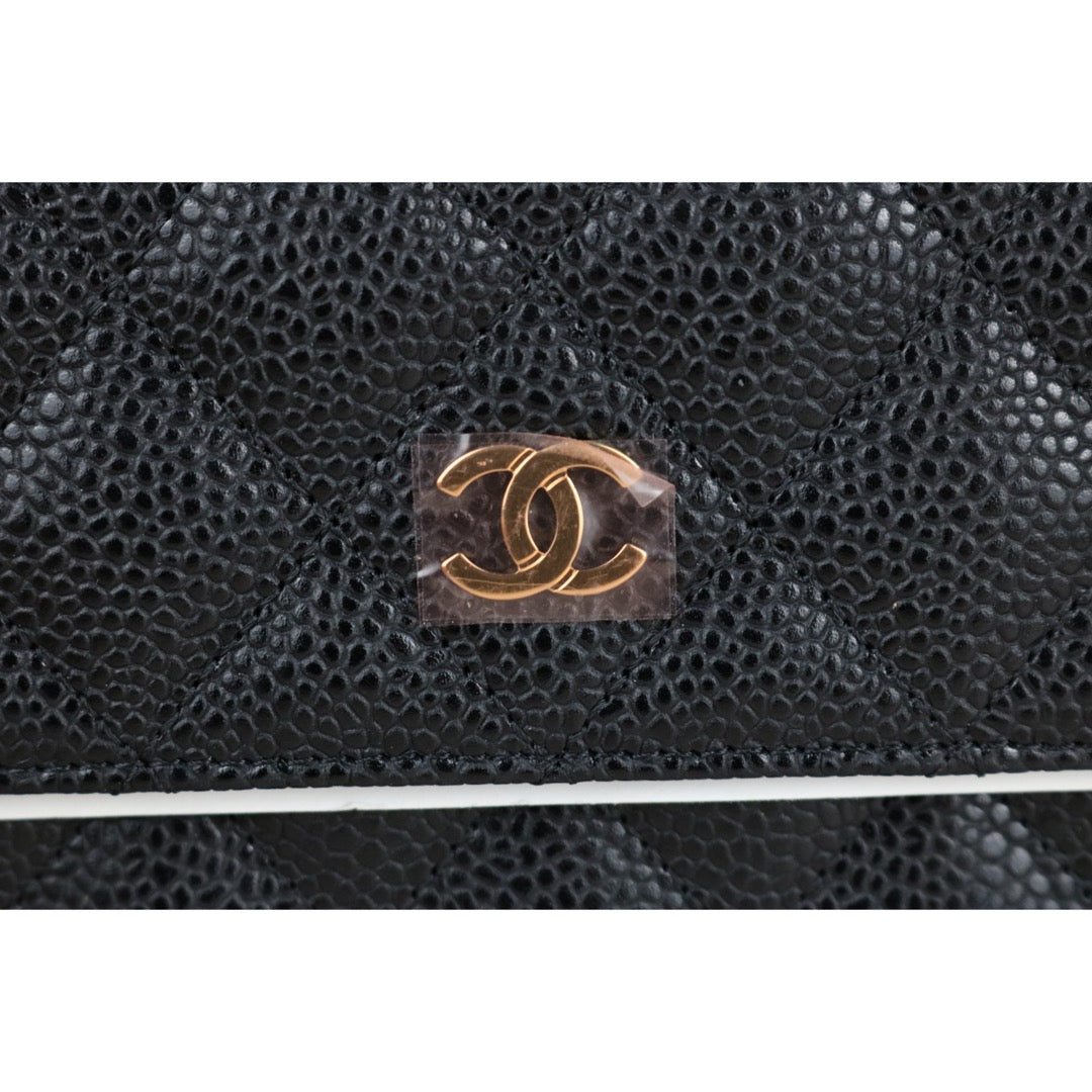 Excellent（Rank SA）｜CHANEL Caviar Skin Black Long Wallet Made In 2013- 2014Year｜X25051208