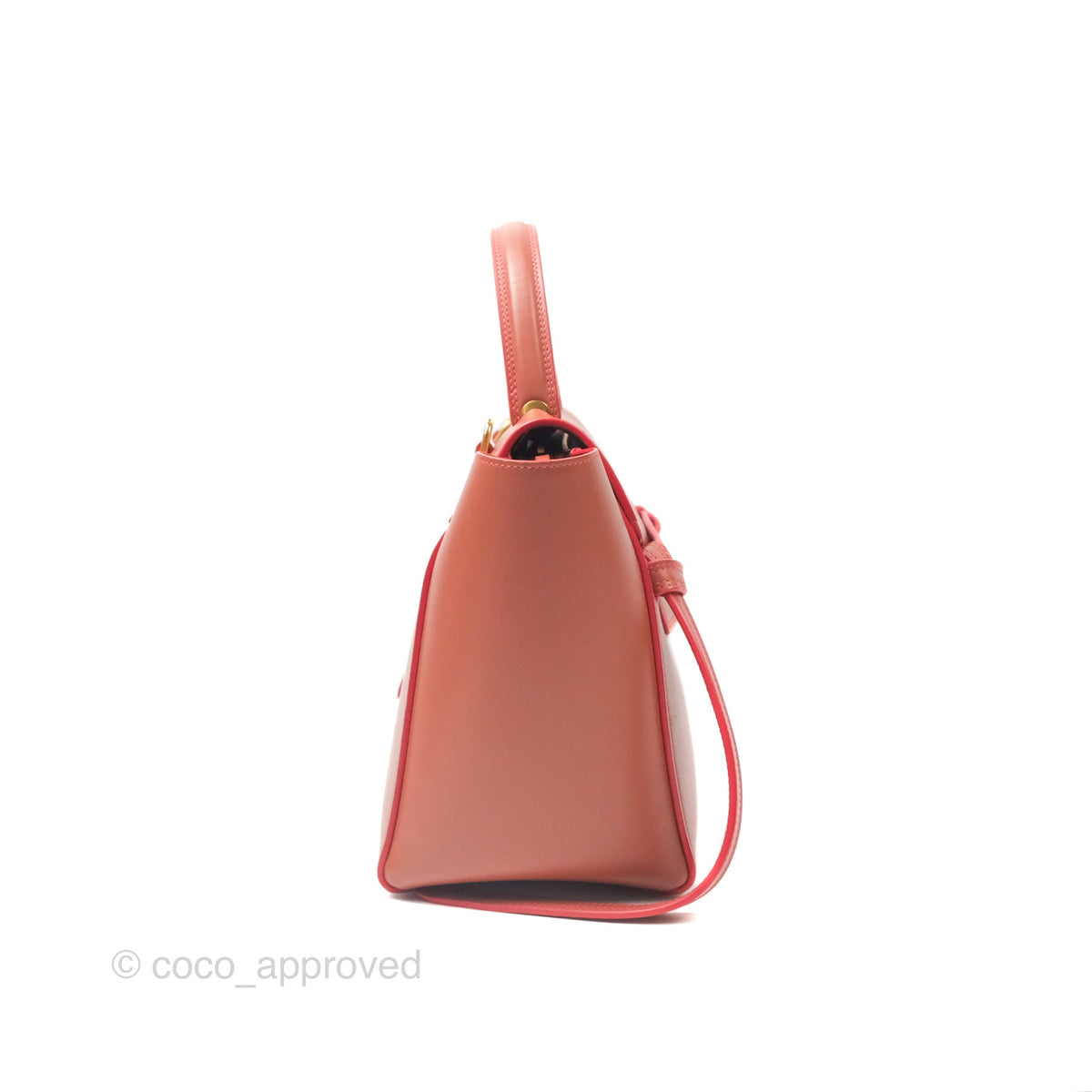 Celine Micro Belt Bag Terracotta Smooth Leather Gold Hardware