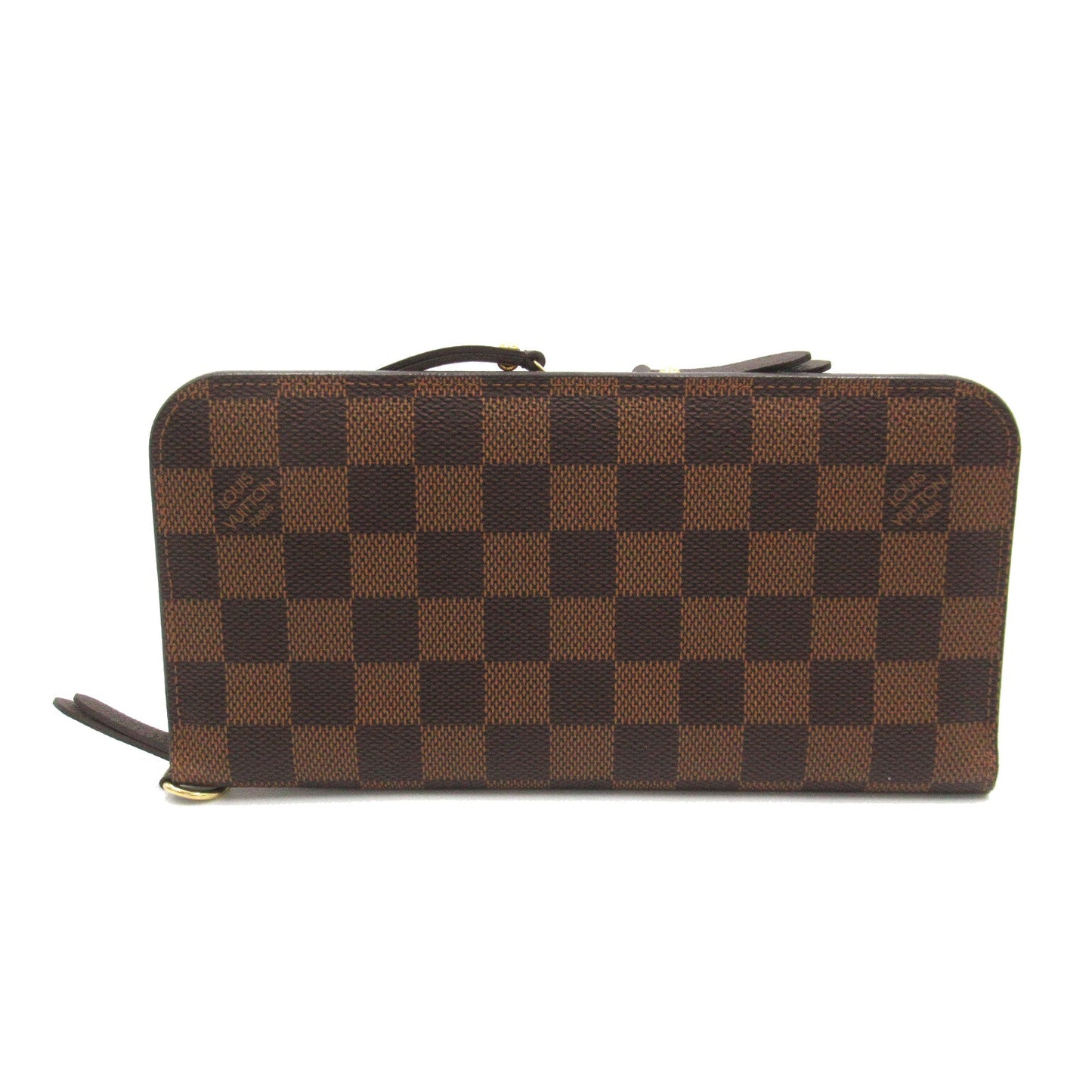 Louis Vuitton Portefolio Ansorite Round Long Wallet Wallet PVC Coated Canvas Damiens  Brown N63071