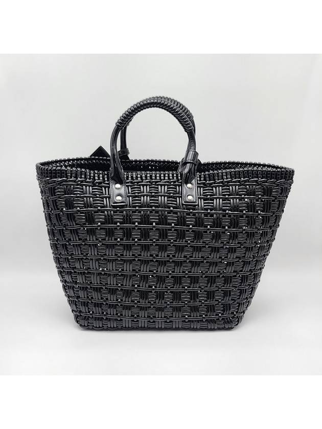 Luxury Balenciaga  Bistro Strap Basket Small Tote Bag Black
