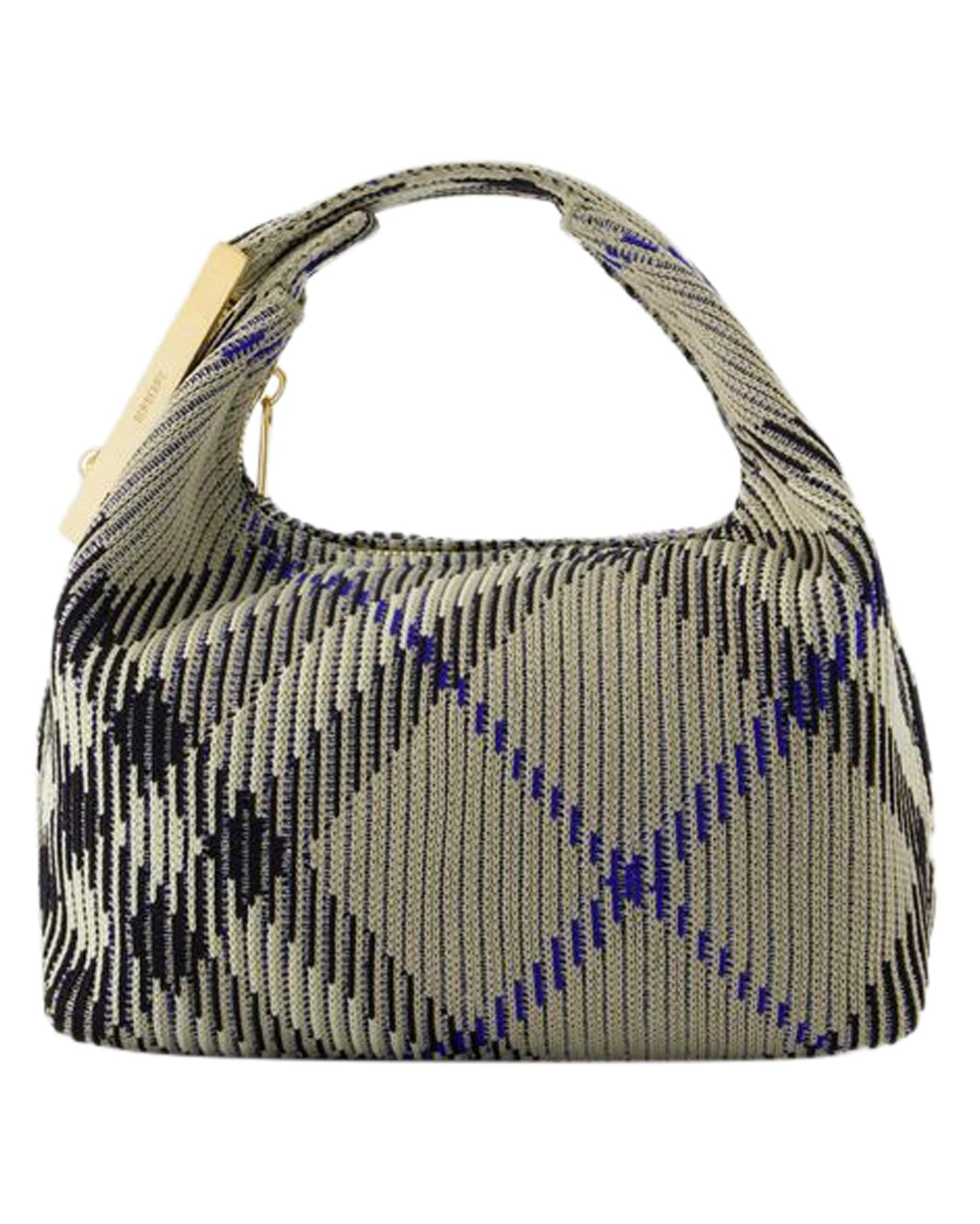 Burberry Knitted Shoulder Bag Beige Black and Blue Women Unknow Handbags ONE SIZE unknow