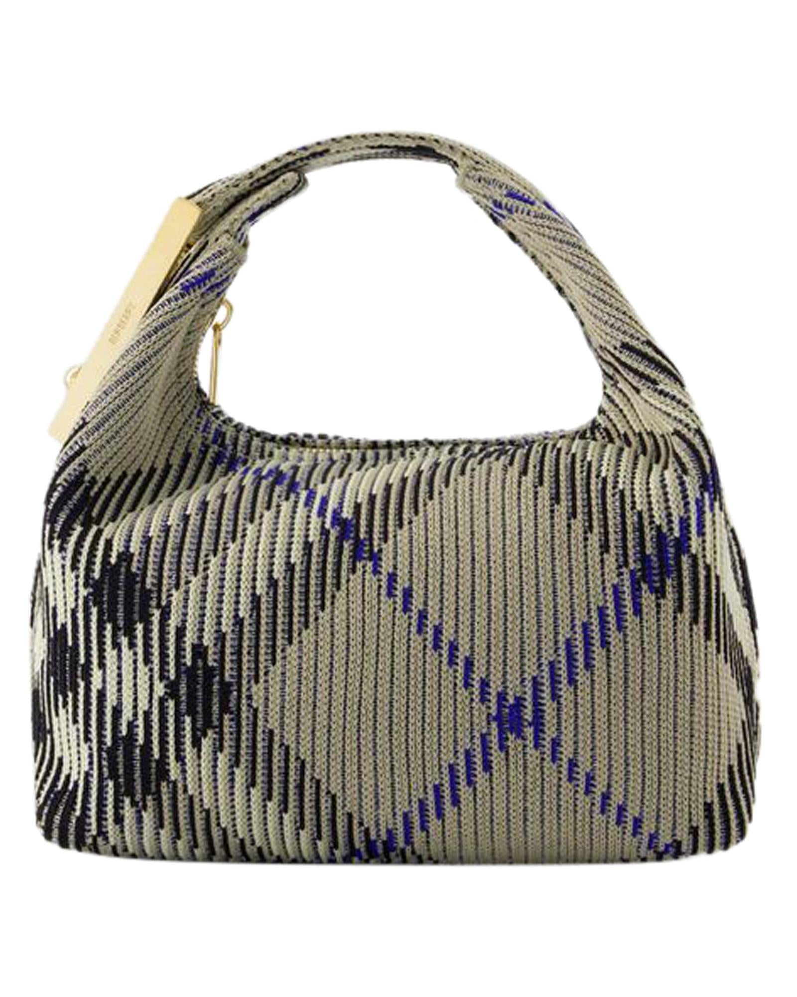 Burberry Knitted Shoulder Bag Beige Black and Blue Women Unknow Handbags ONE SIZE unknow