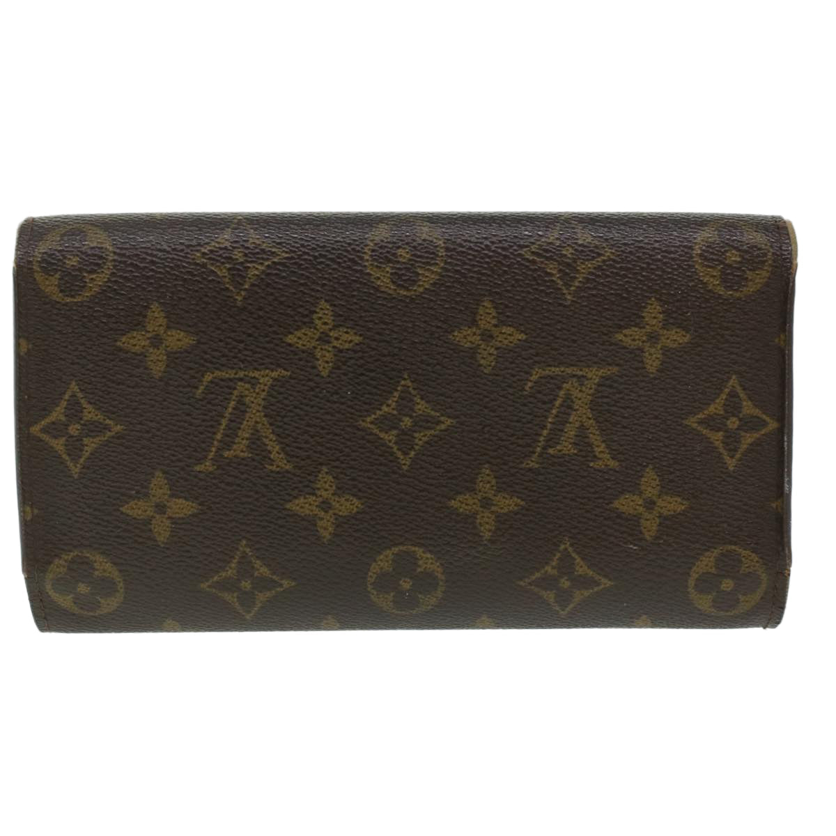 LOUIS VUITTON Monogram Portefeuille International Long Wallet M61217 Auth 37054