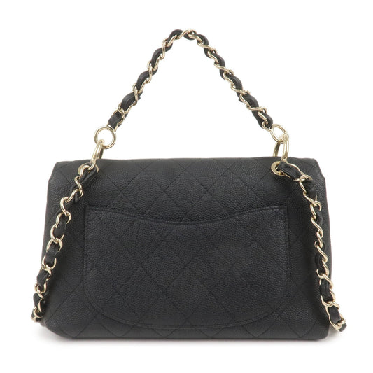 Chanel Matelasse Caviar Skin Way Chain Shoulder Bag Black