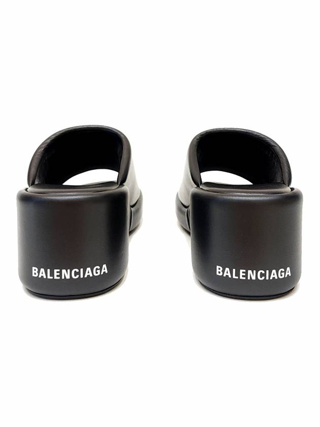 Luxury Balenciaga  Rise Wedge Sandals Black