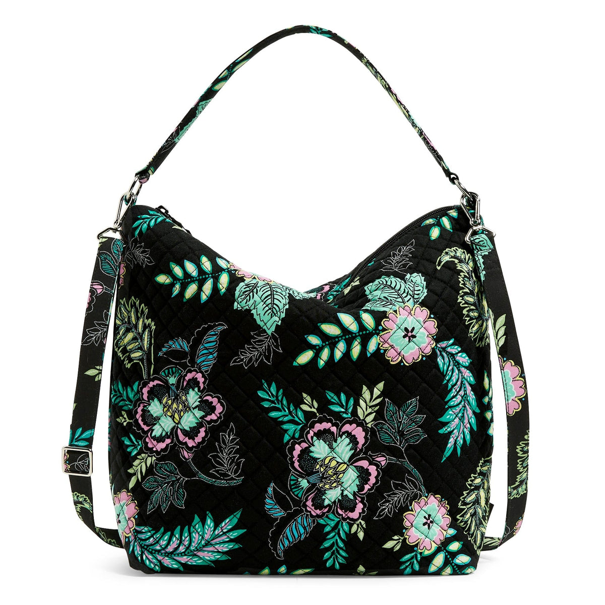 Oversized Hobo Shoulder Bag-Island Garden-Image 1-Vera Bradley
