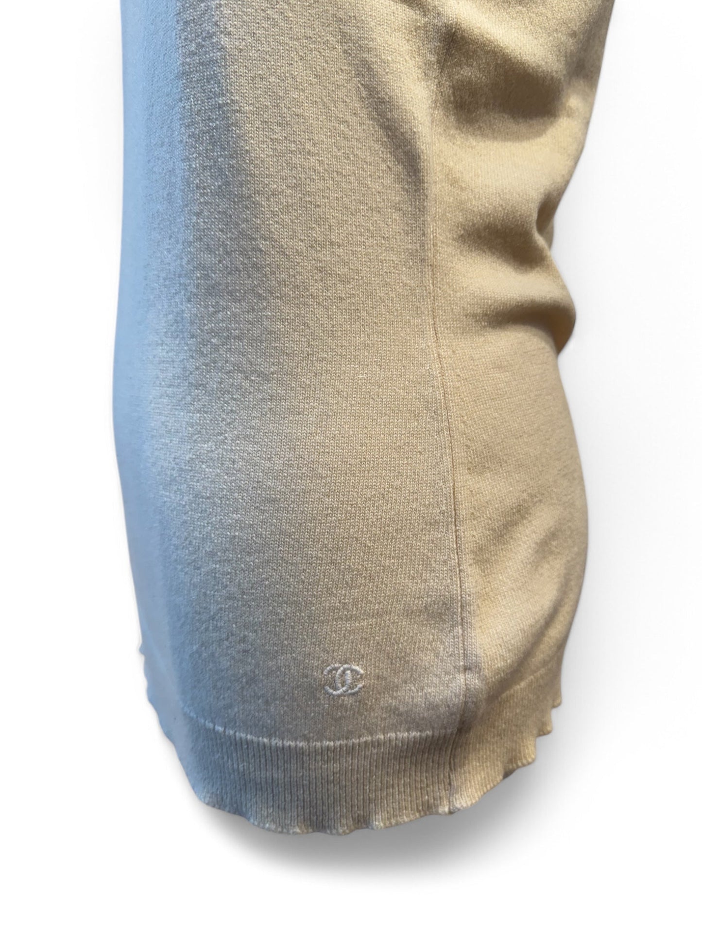 Chanel - Débardeur en cachemire blanc
