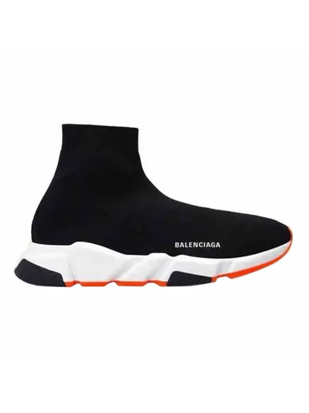 Luxury Balenciaga  Speed Runner High Top Sneakers Black Orange