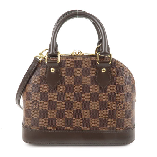 Louis Vuitton Damier Alma BB 2Way Hand Bag Brown N41221