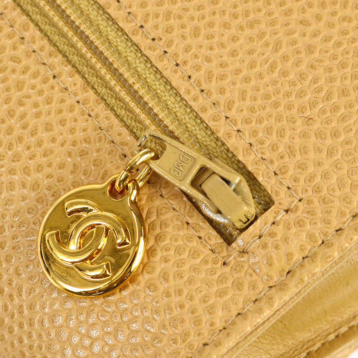 Chanel 1997-1999 Timeless Wallet on Chain WOC Beige Caviar