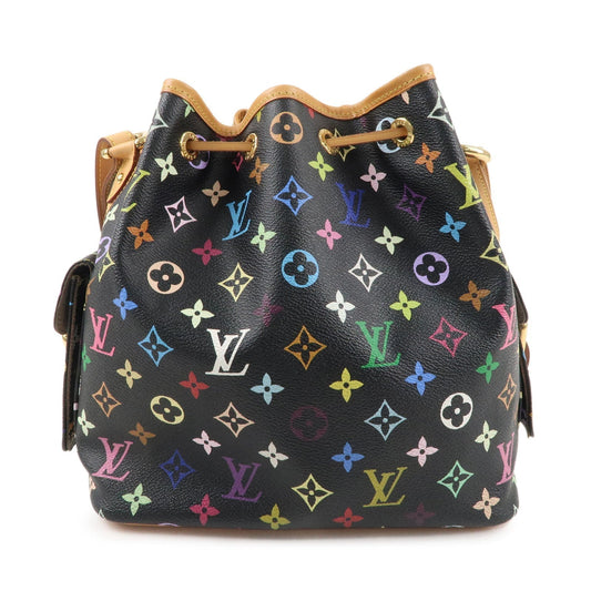 Louis Vuitton Monogram Multi Color Petit Noe Bag Noir M42230