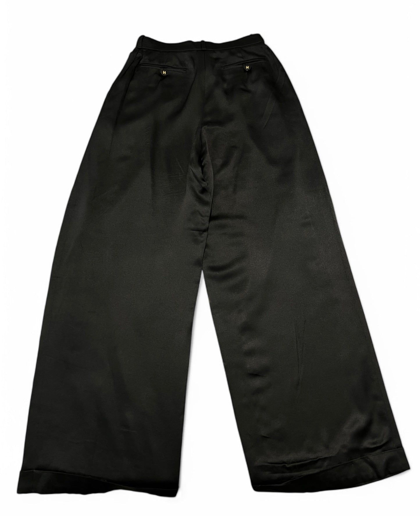 Chanel - Pantalon en soie T36