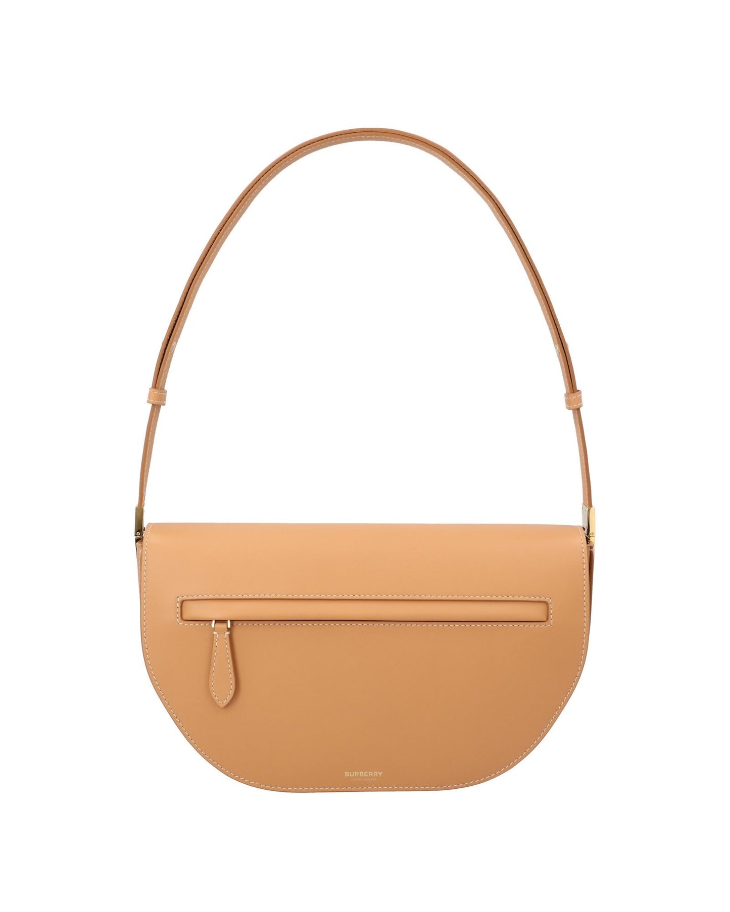 Burberry Leather Shoulder Bag Women Brown | Beige ONE SIZE brown | beige