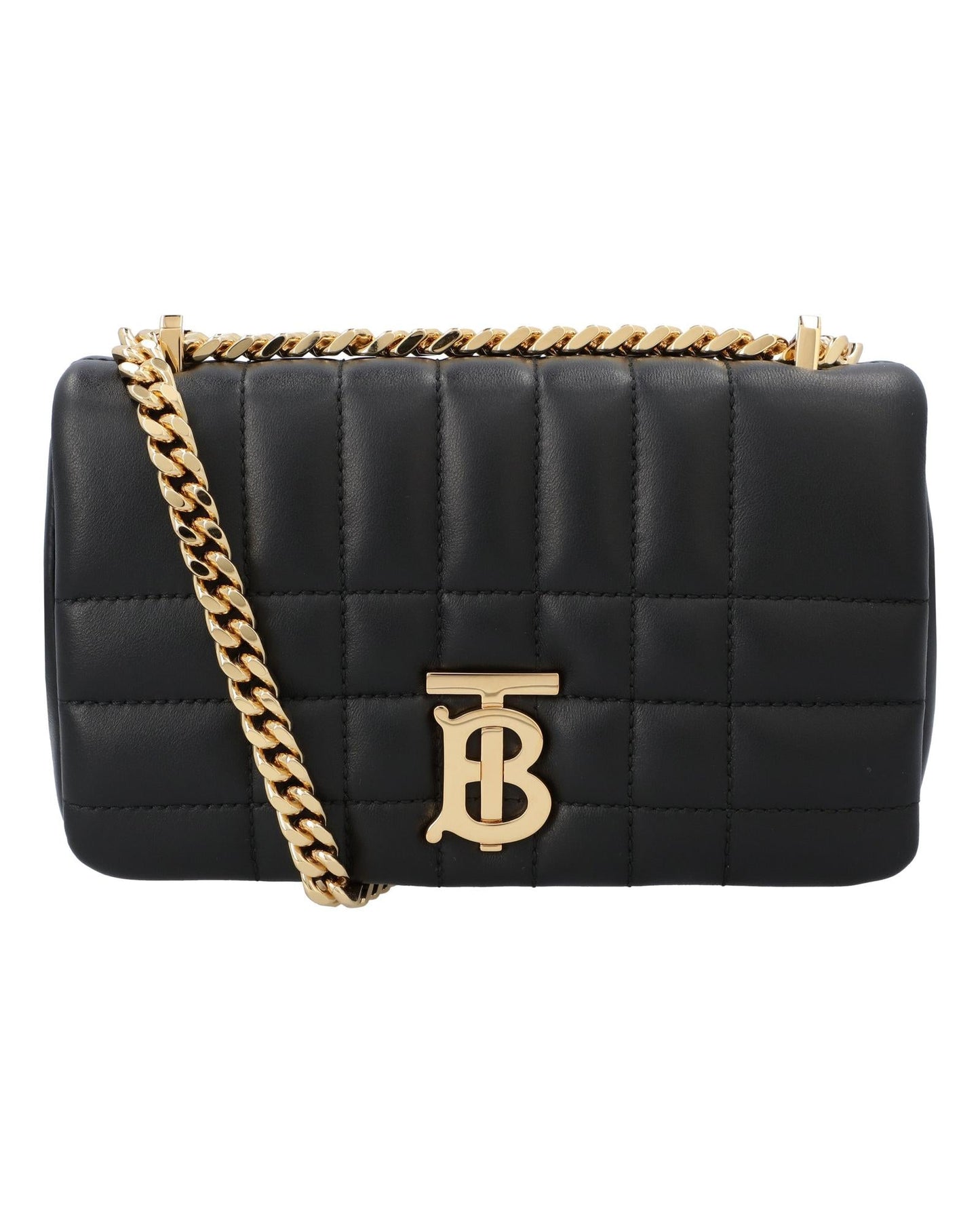 Burberry Lola Quilted Leather Chain Bag Women Black | Black Shoulder Bags ONE SIZE black | black
