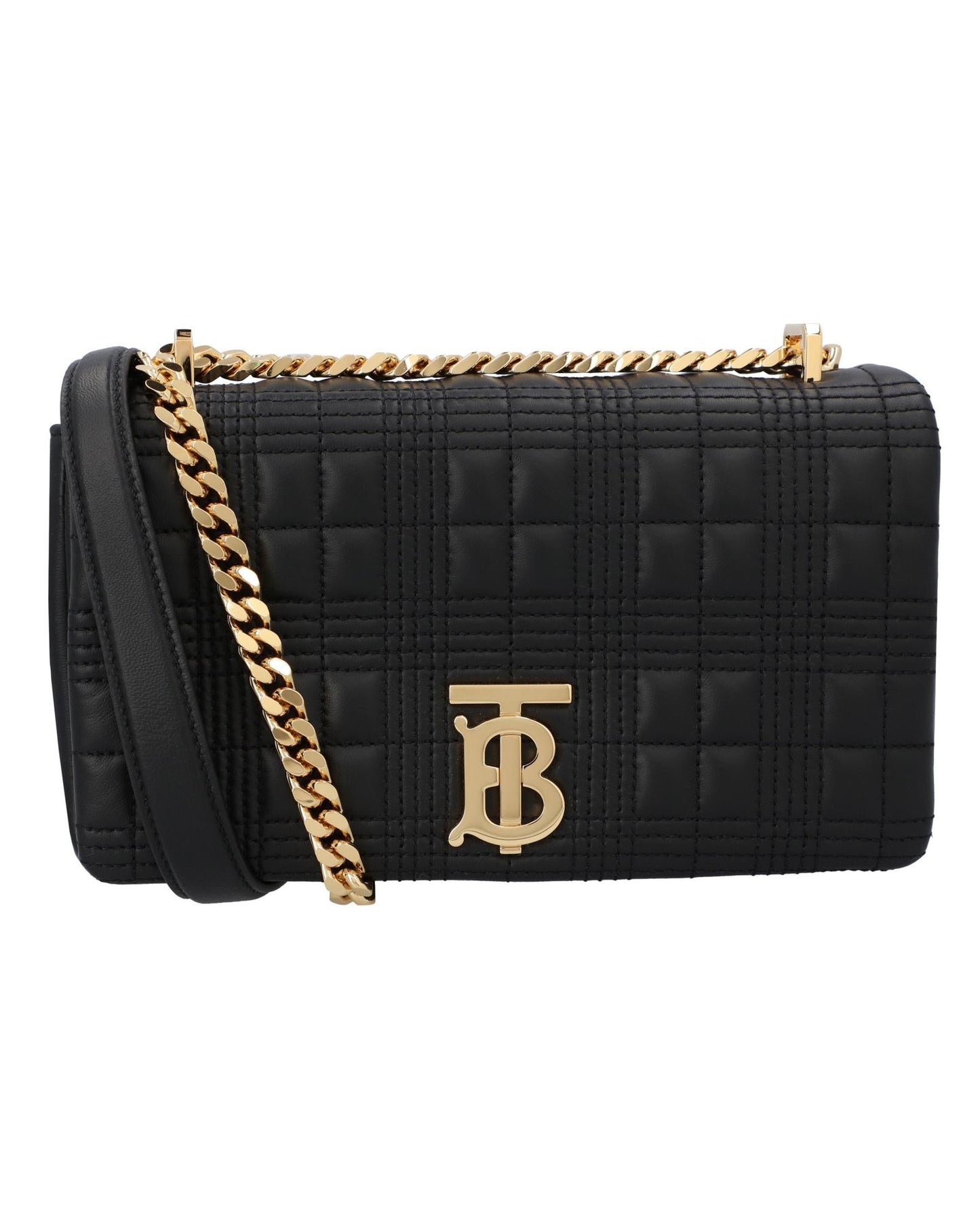 Burberry TB Quilted Leather Crossbody Women Black | Black Messenger Bags ONE SIZE black | black