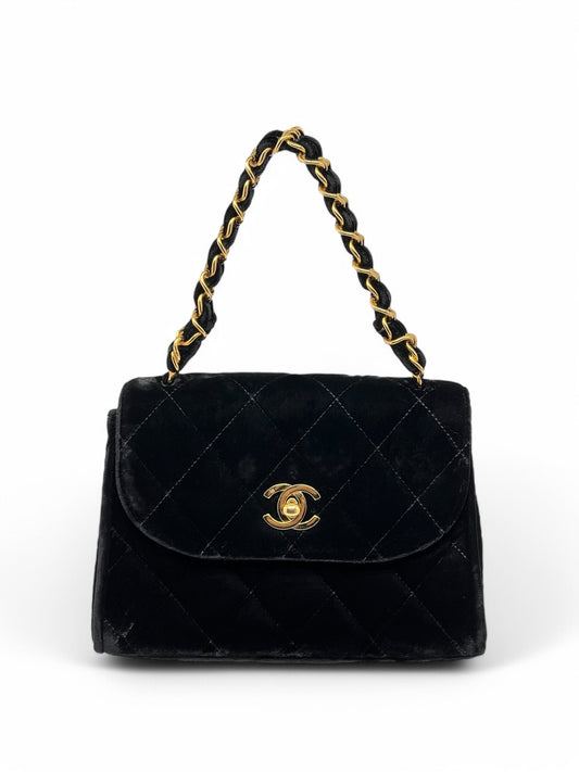 Chanel - Sac à rabat en velours