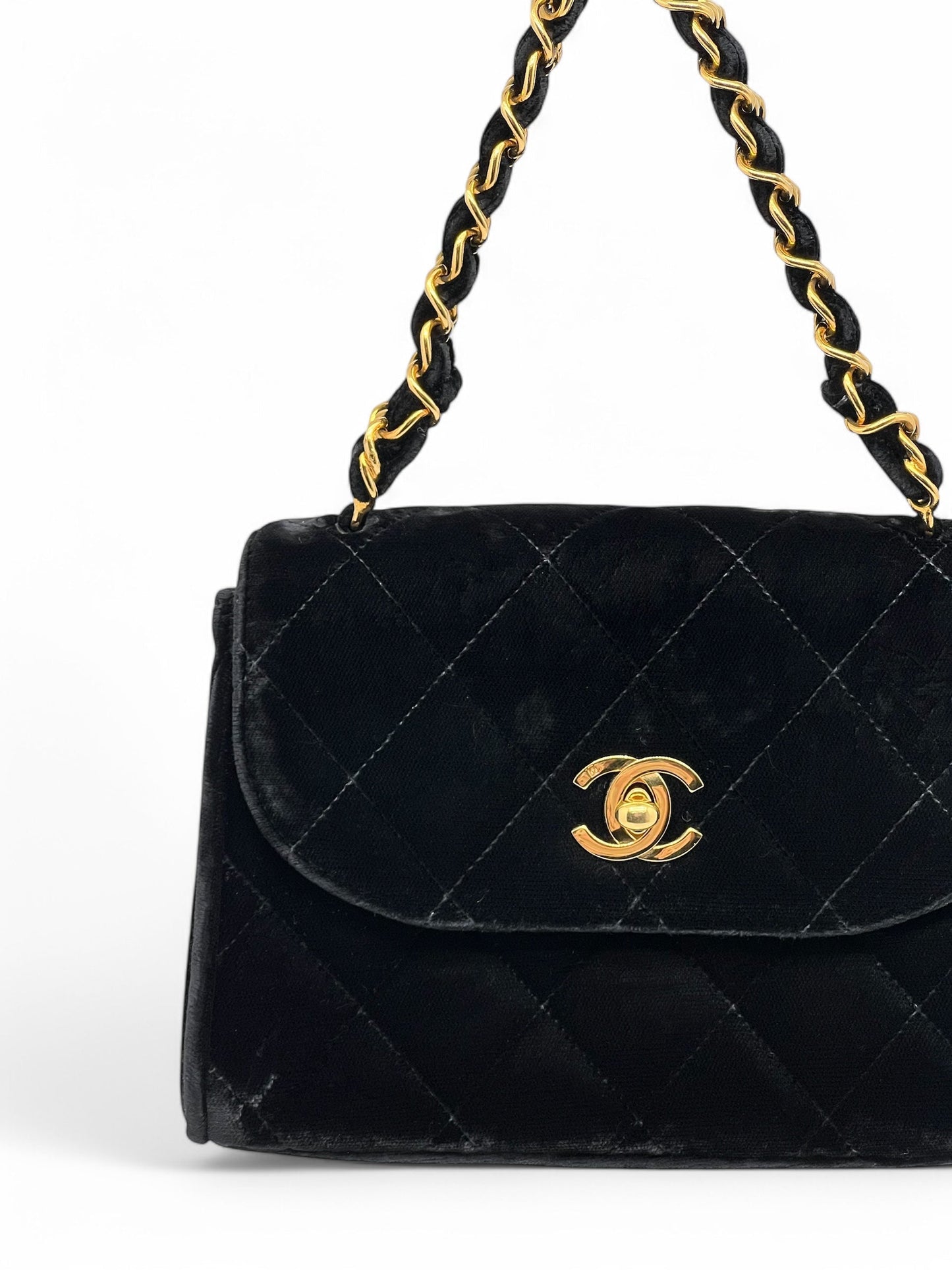 Chanel - Sac à rabat en velours