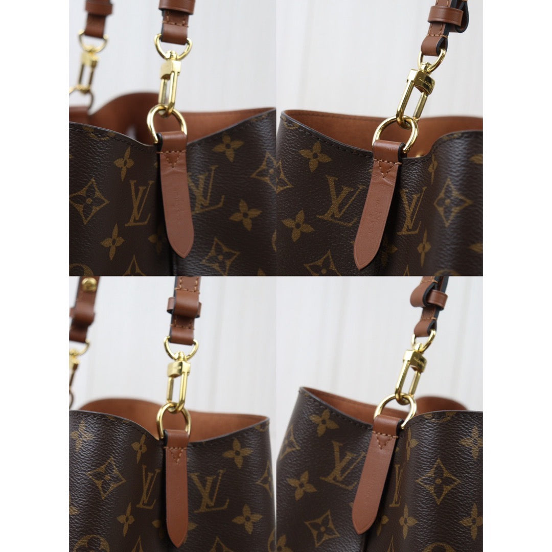 Rank A｜ LV Monogram Neonoe Canvas  Brown Shoulder Bag IC Chip Model｜S24061716