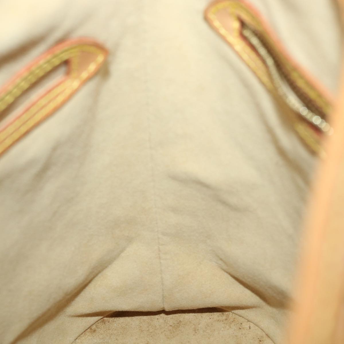 LOUIS VUITTON Nomad Leather Bucket PM Shoulder Bag Beige M85001 LV Auth 37608