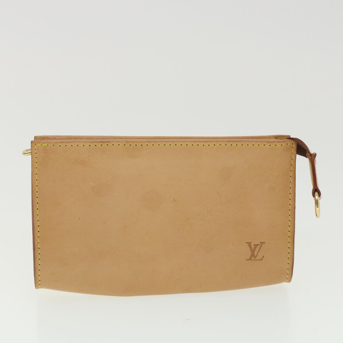 LOUIS VUITTON Nomad Leather Bucket PM Shoulder Bag Beige M85001 LV Auth 37608