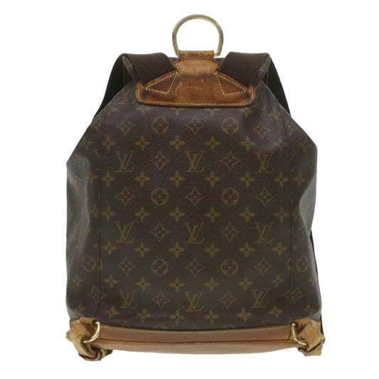 LOUIS VUITTON Monogram Montsouris GM Backpack M51135 LV Auth 37662