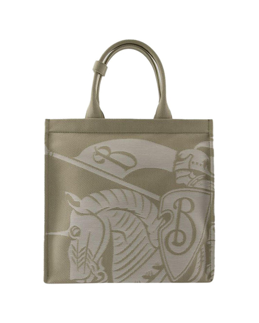 Burberry Knight Canvas Tote Bag Women Brown | Beige ONE SIZE brown | beige