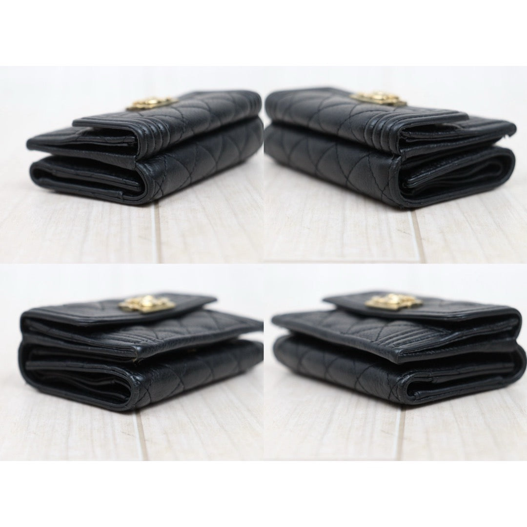 Good ( Rank AB)｜Chanel Caviar Skin Black Wallet Made In 2019-2020Year｜25052917