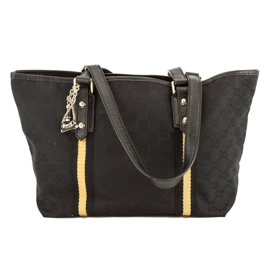 G*G Navy GG Monogram Canvas Medium Jolicoeur Tote Bag (Pre Owned)