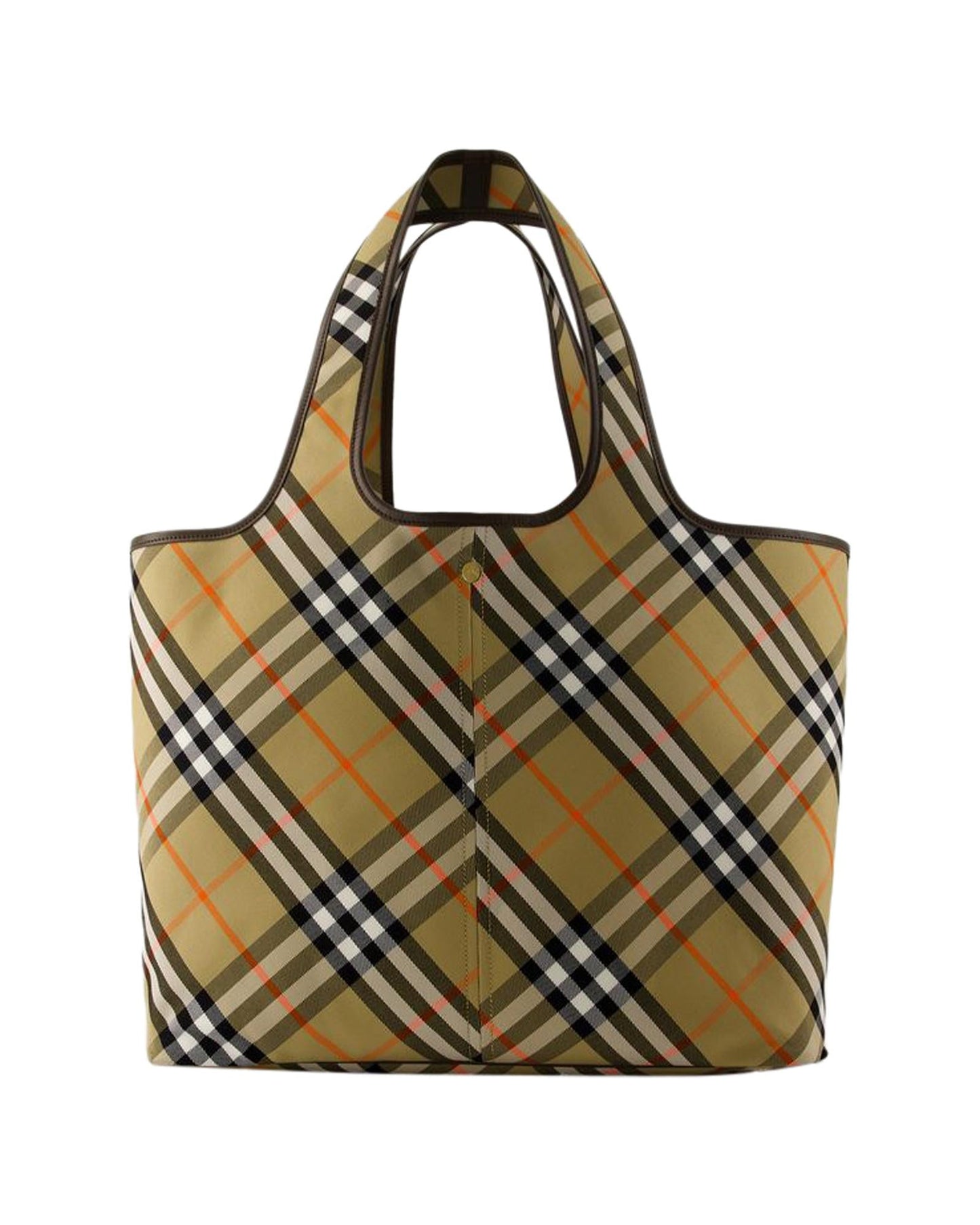 Burberry Check Tote Bag Women Brown | Beige ONE SIZE brown | beige