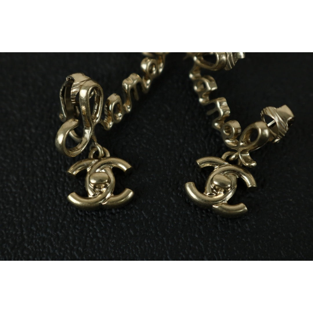 Excellent（Rank SA）｜CHANEL COCO Mark Letter Earrings｜X25020917