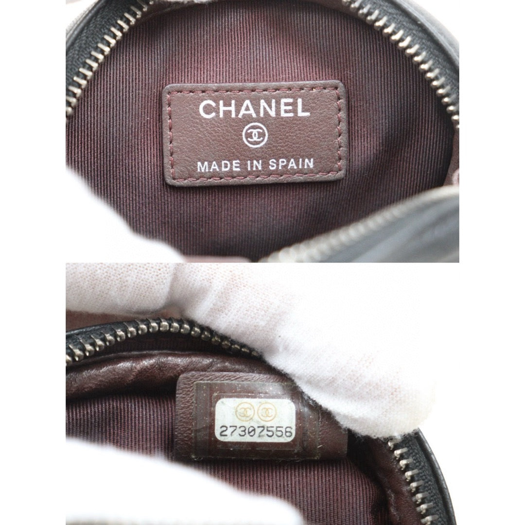 Good ( Rank AB) ｜CHANEL  Lamb Skin Coin Purse Black Made In 2019 Year｜V25030619