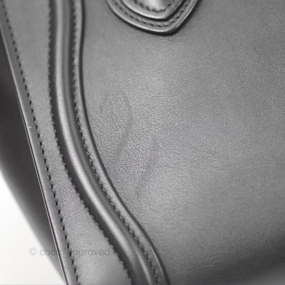 Celine Nano Luggage Bag Black Gold Hardware