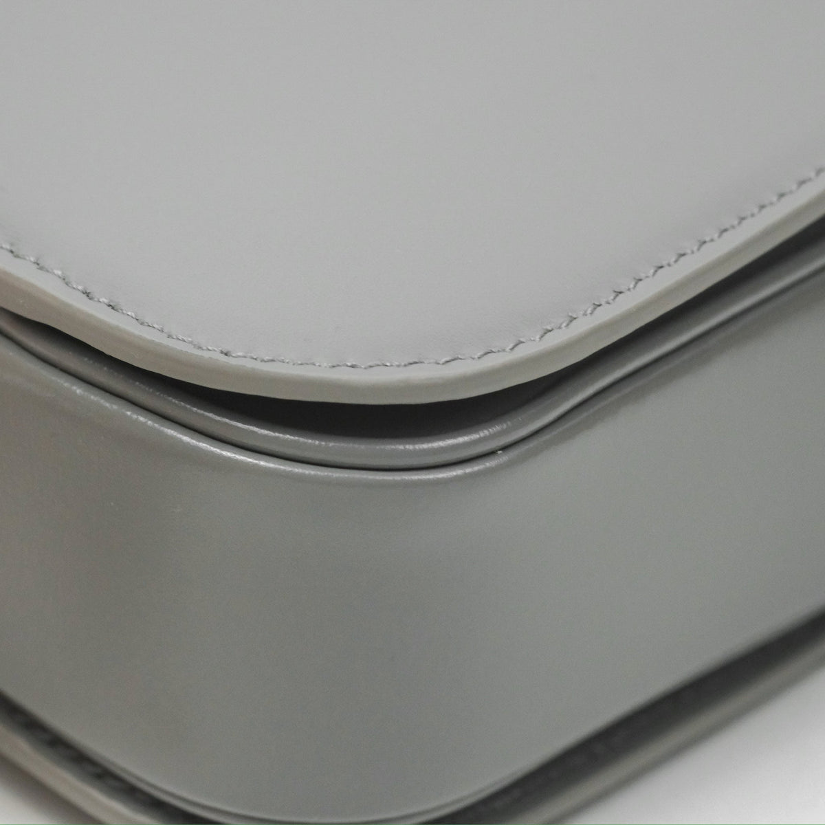 Celine Medium Triomphe Bag Zinc Shiny Calfskin