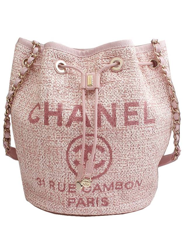 Pink Deauville Bucket Shoulder Bag No 26 Chanel