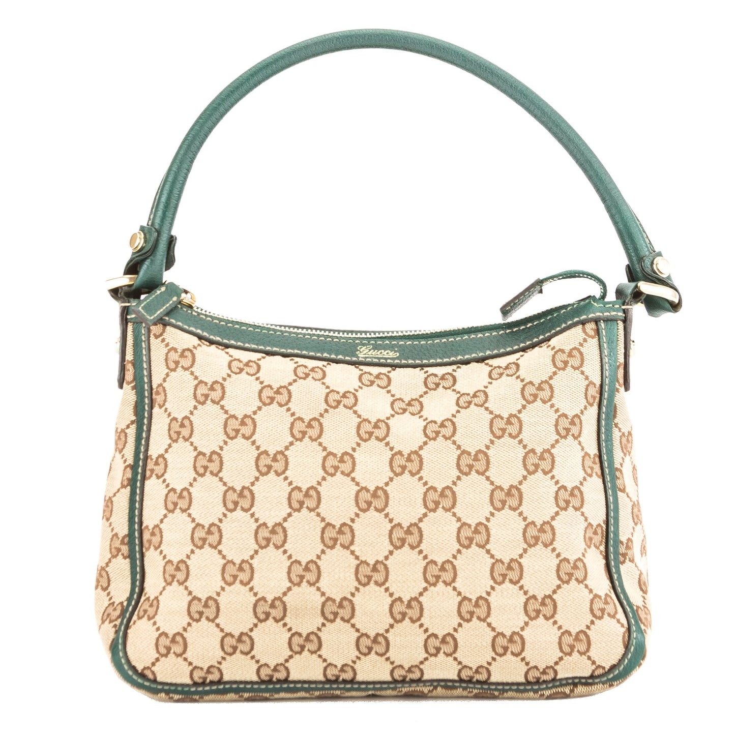 G*G Green Leather GG Monogram Tote (3814007)