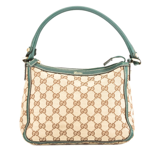 G*G Green Leather GG Monogram Tote (3814007)