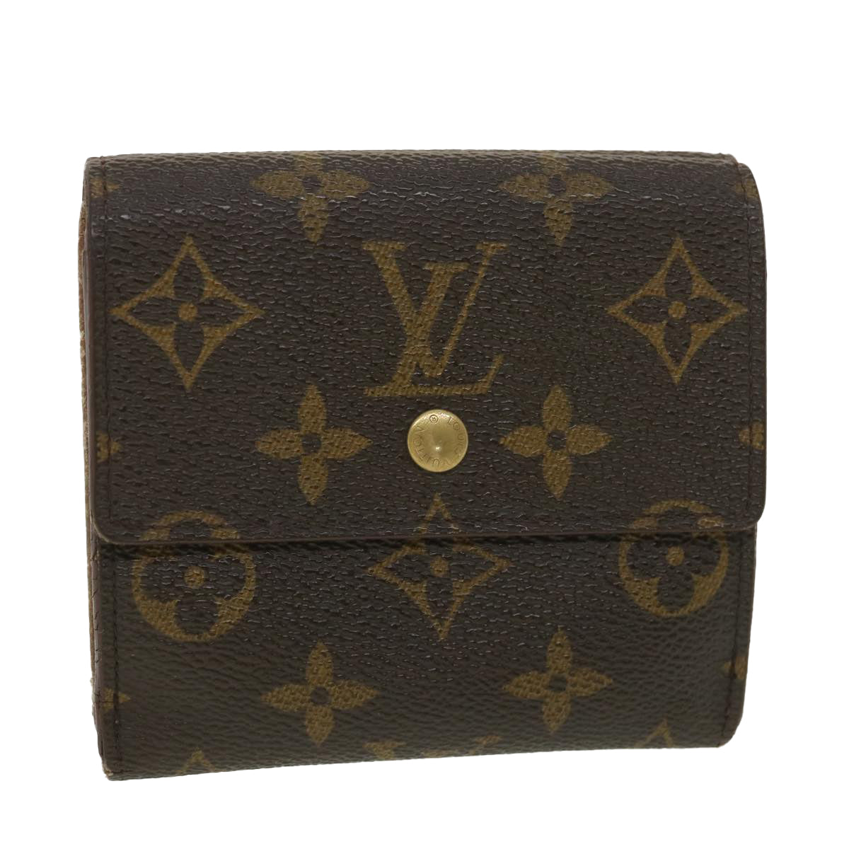 LOUIS VUITTON Monogram Portefeuille Elise Wallet M61654 LV Auth 38169