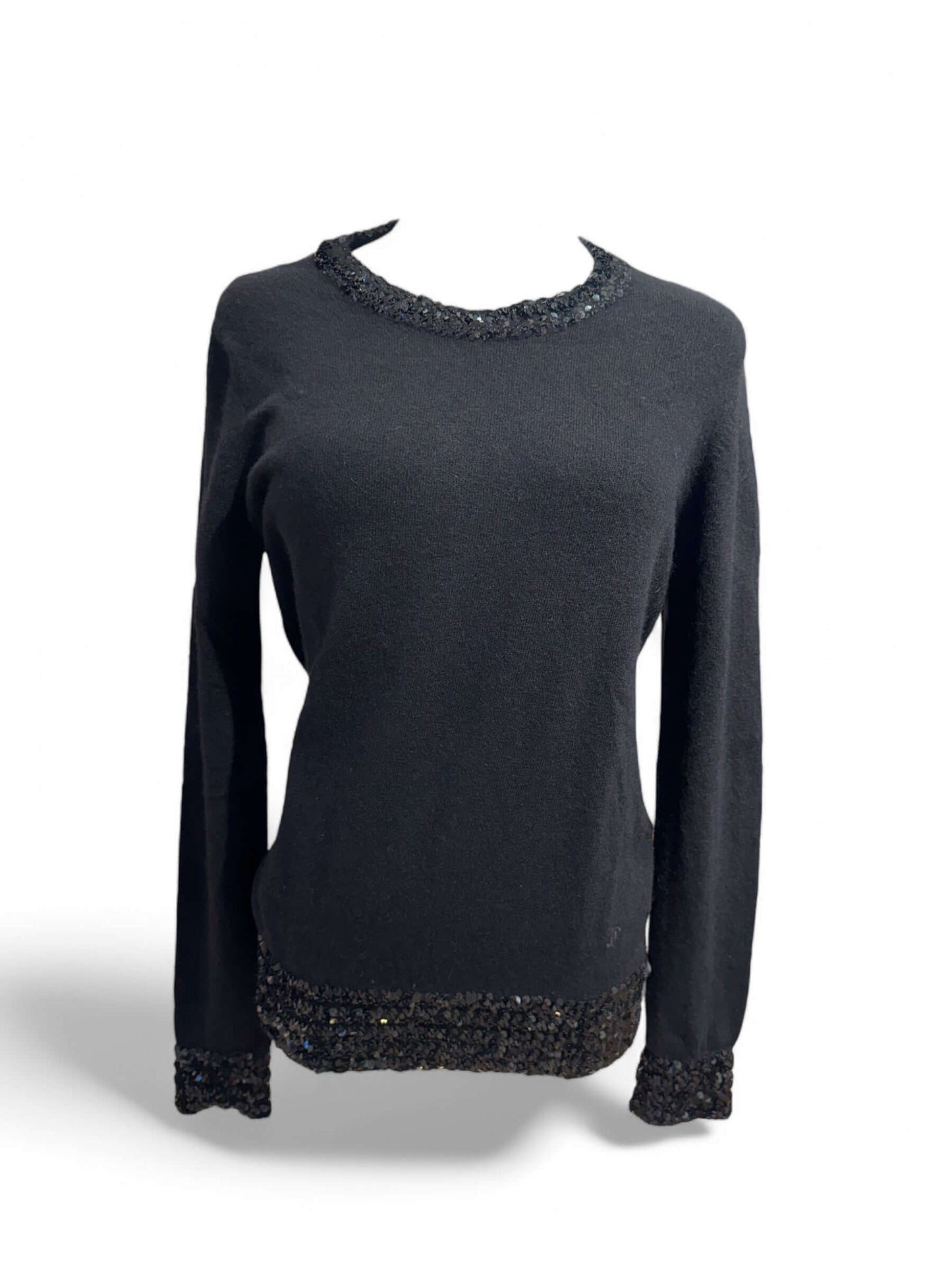 Chanel - Pull noir pailette TM