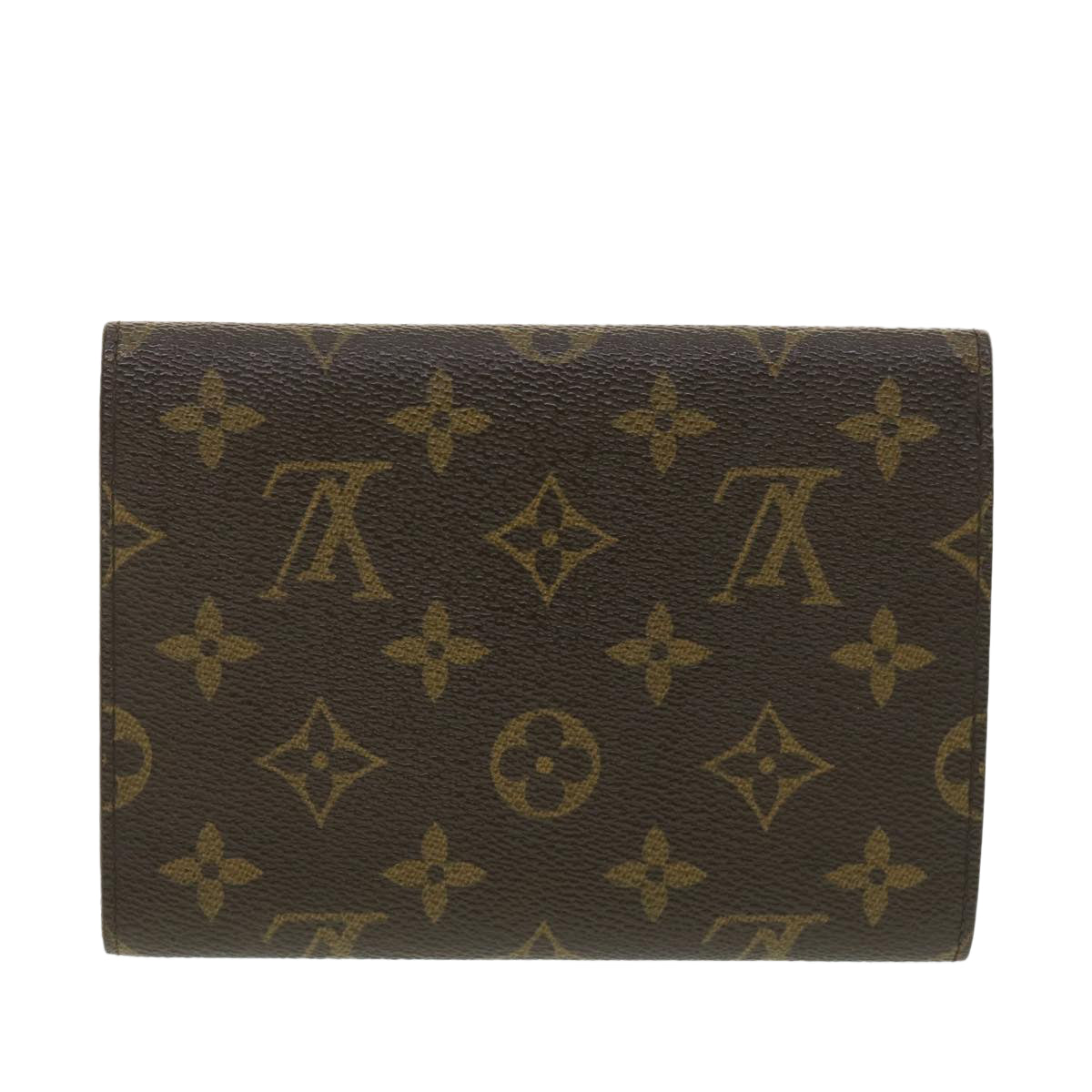 LOUIS VUITTON Monogram Porte TresorEtui Papie Wallet M61202 LV Auth 38257
