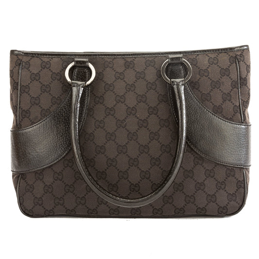 G*G Black GG Monogram Canvas Tote Bag (Pre Owned)