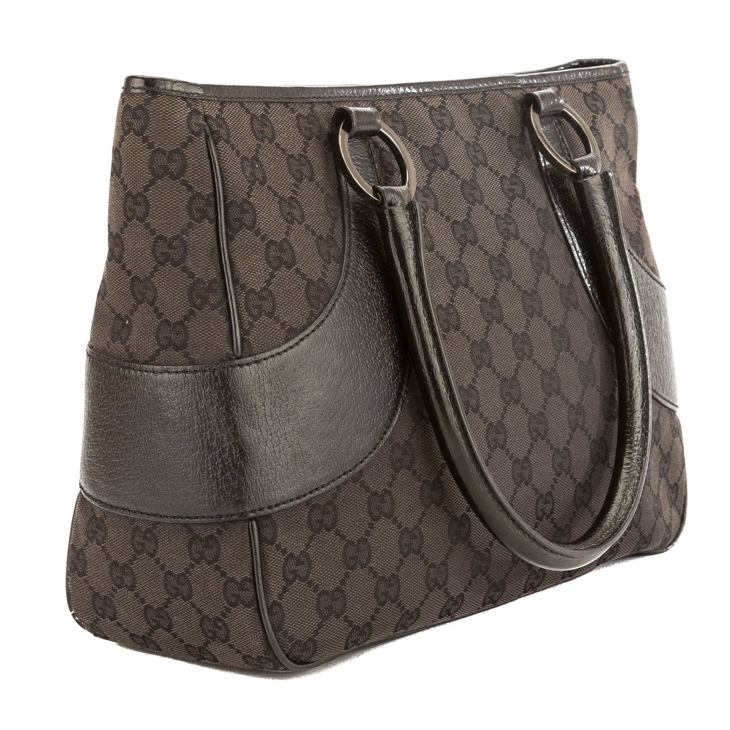 G*G Black GG Monogram Canvas Tote Bag (Pre Owned)