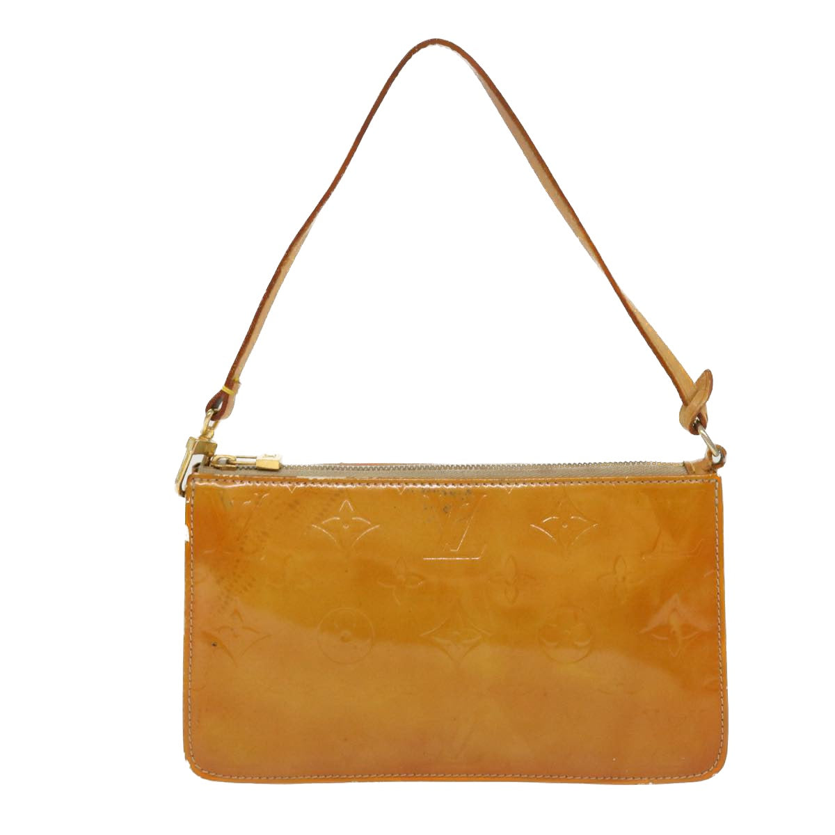 LOUIS VUITTON Monogram Vernis Lexington Accessory Pouch Beige M91010 Auth 38448