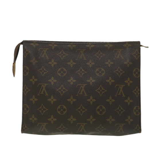 LOUIS VUITTON Monogram Poche Toilette 26 Pouch M47542 LV Auth 38575